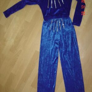 סט קטיפה כחול פייקים סלסהג׳אז