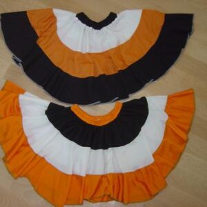 חצאית שחור לבן כתום