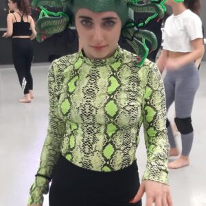 בגד גוף ירוק מנומר מדוזה